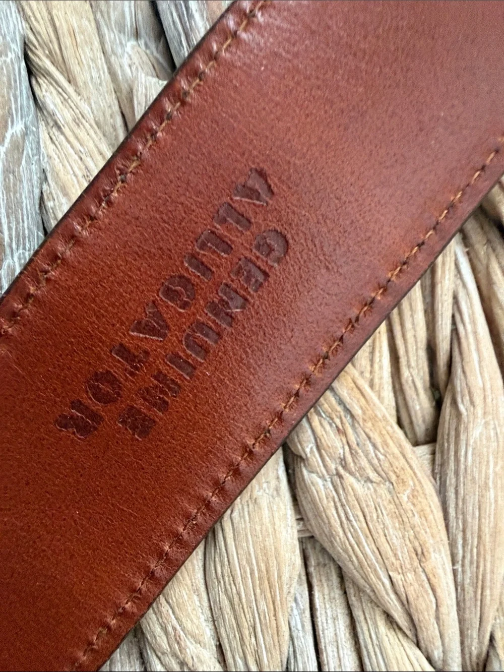 Croc-Embossed Dark Brown Leather Belt with Silver Buckle - Men